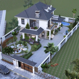 Thiết kế biệt thự sân vườn 