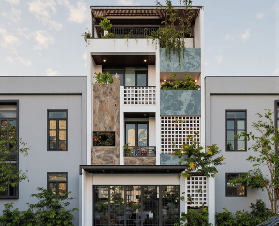 Nhà phố phong cách hiện đại 