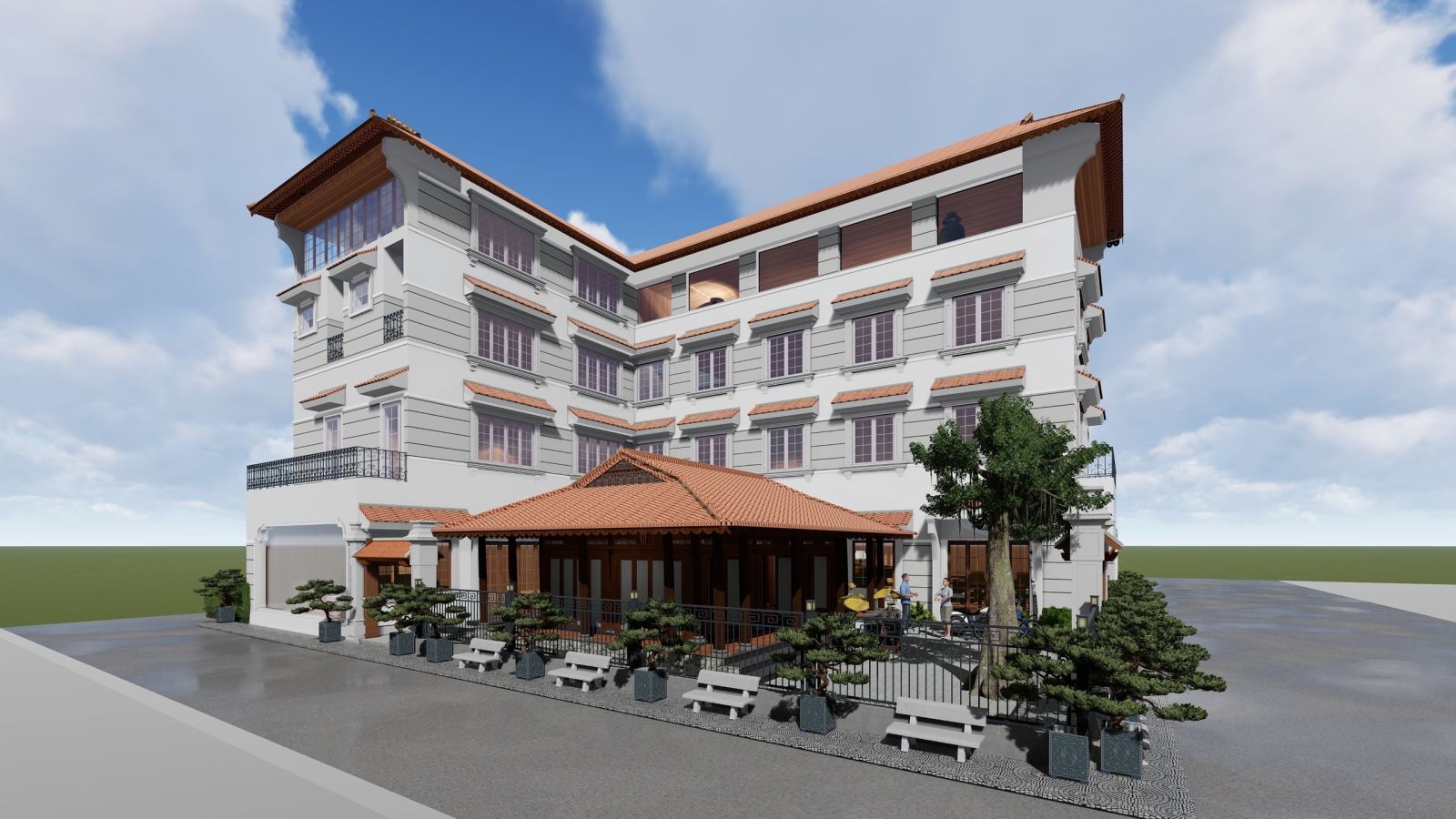 Biệt thự phố phong cách cổ điển 