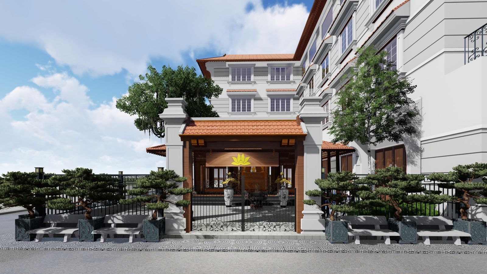 Biệt thự phố phong cách cổ điển 